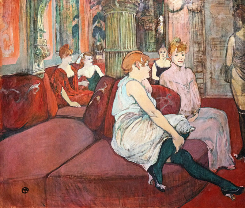 No Salão da Rua dos Moinhos - Henri de Toulouse-Lautrec