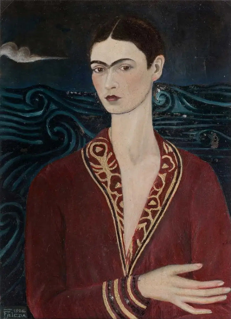 Autorretrato com vestido de veludo - Frida Kahlo