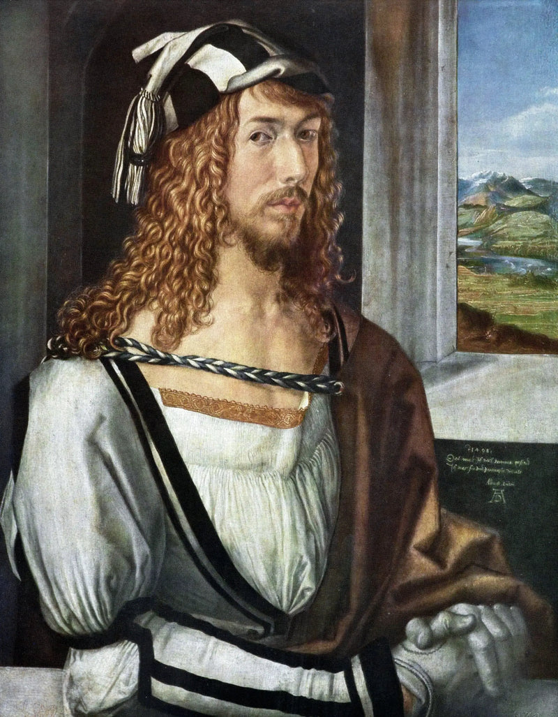 Autorretrato com luvas - Albrecht Dürer