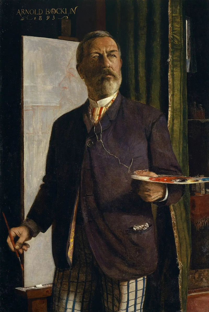Autorretrato no ateliê - Arnold Böcklin