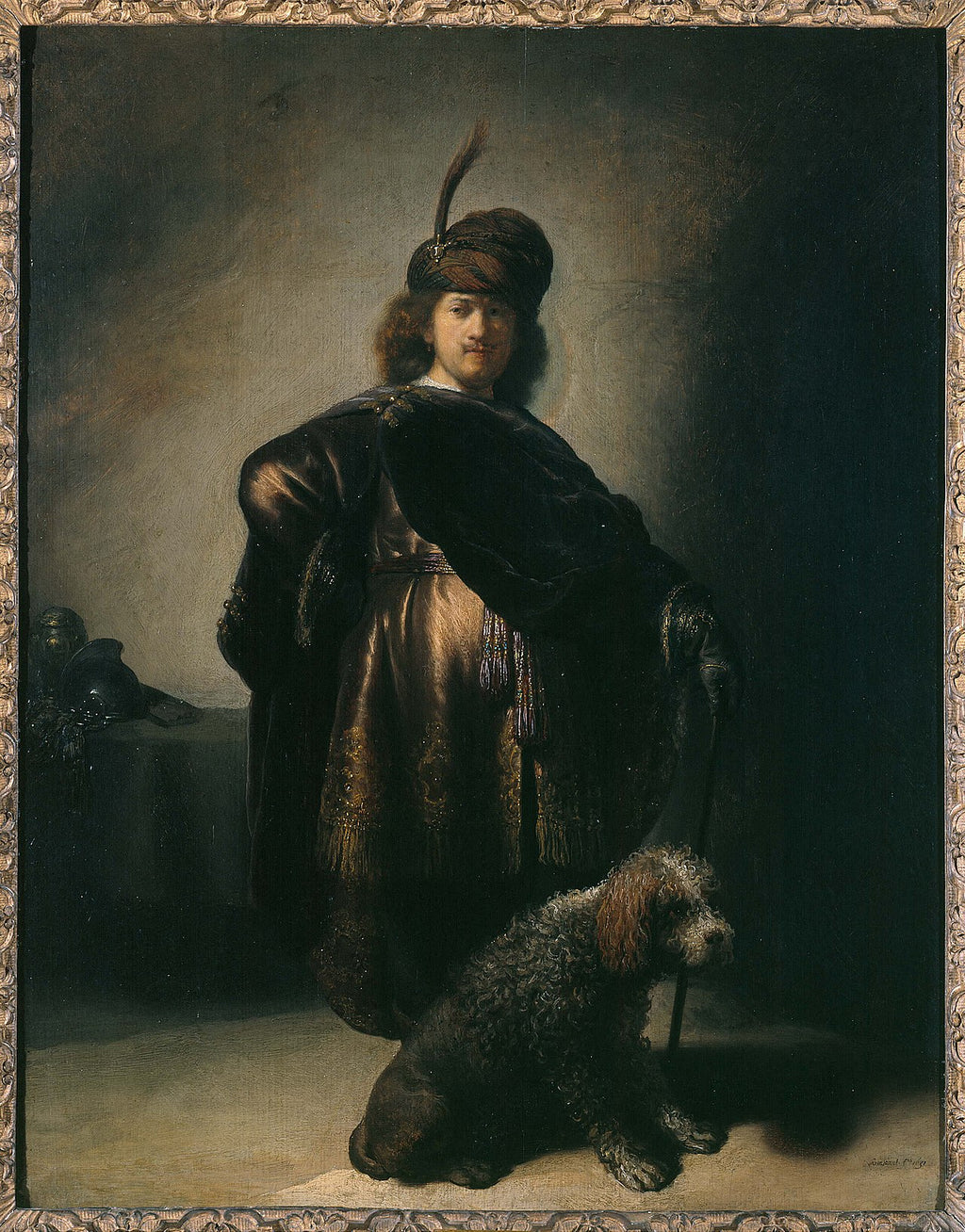 Autorretrato em hábitos orientais - Rembrandt
