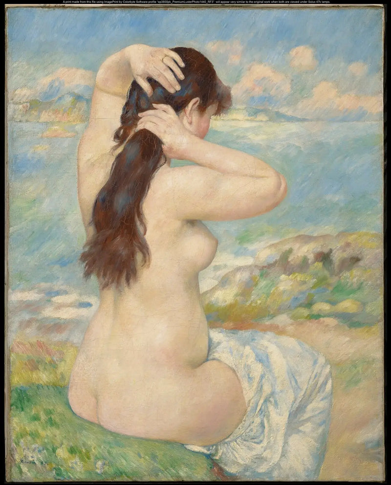 Banheira se penteando - Pierre-Auguste Renoir