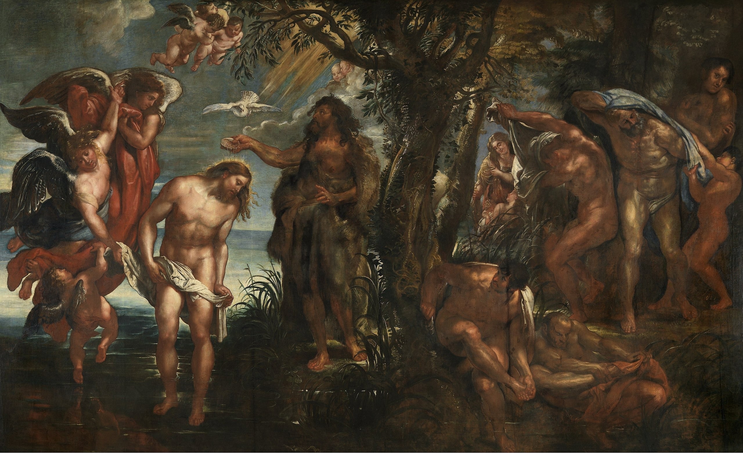 Batismo de Cristo - Peter Paul Rubens