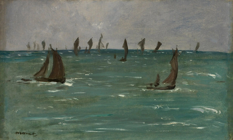 Barcos em Berck-sur-Mer - Édouard Manet