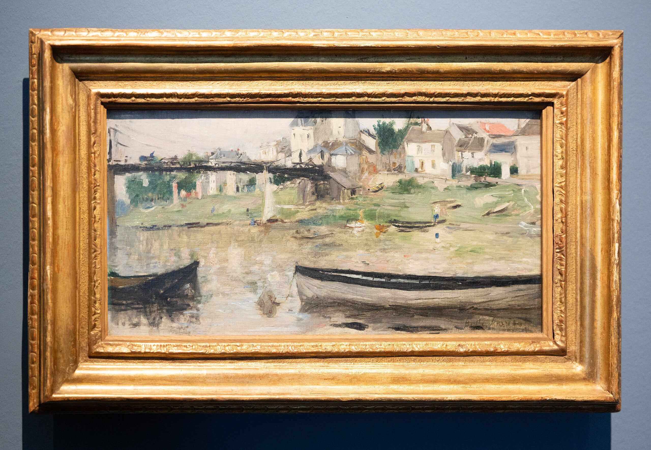 Barcos no Sena - Berthe Morisot