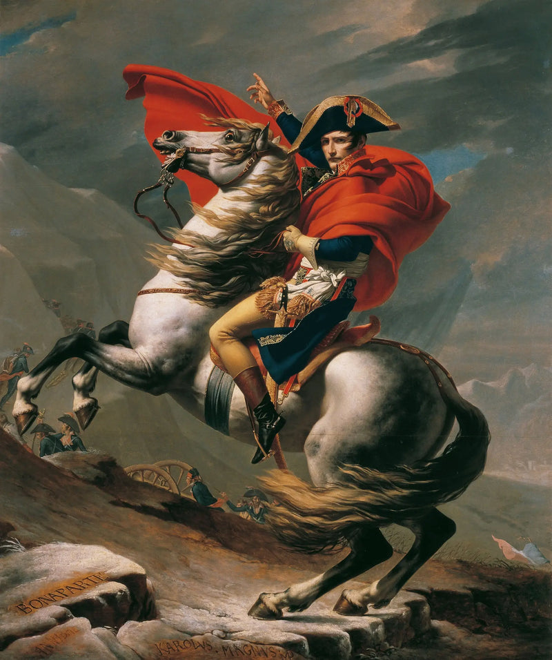 Bonaparte atravessando o Grande São Bernardo - Jacques-Louis David