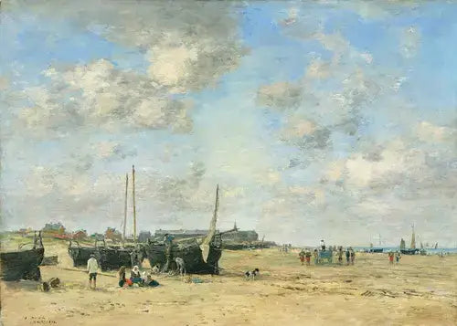 Beira-mar de Berck - Eugène Boudin