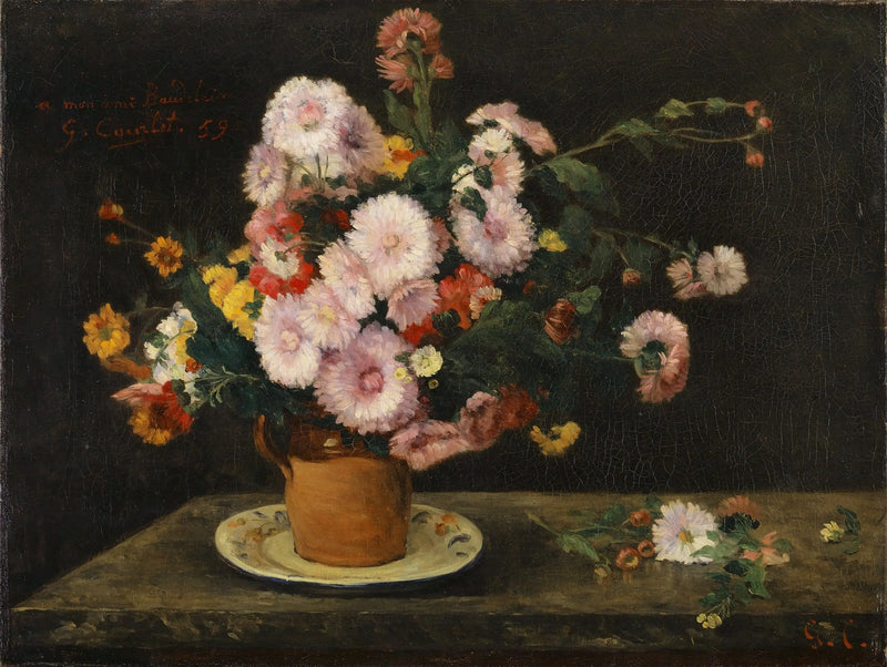 Buquê de cravos - Gustave Courbet