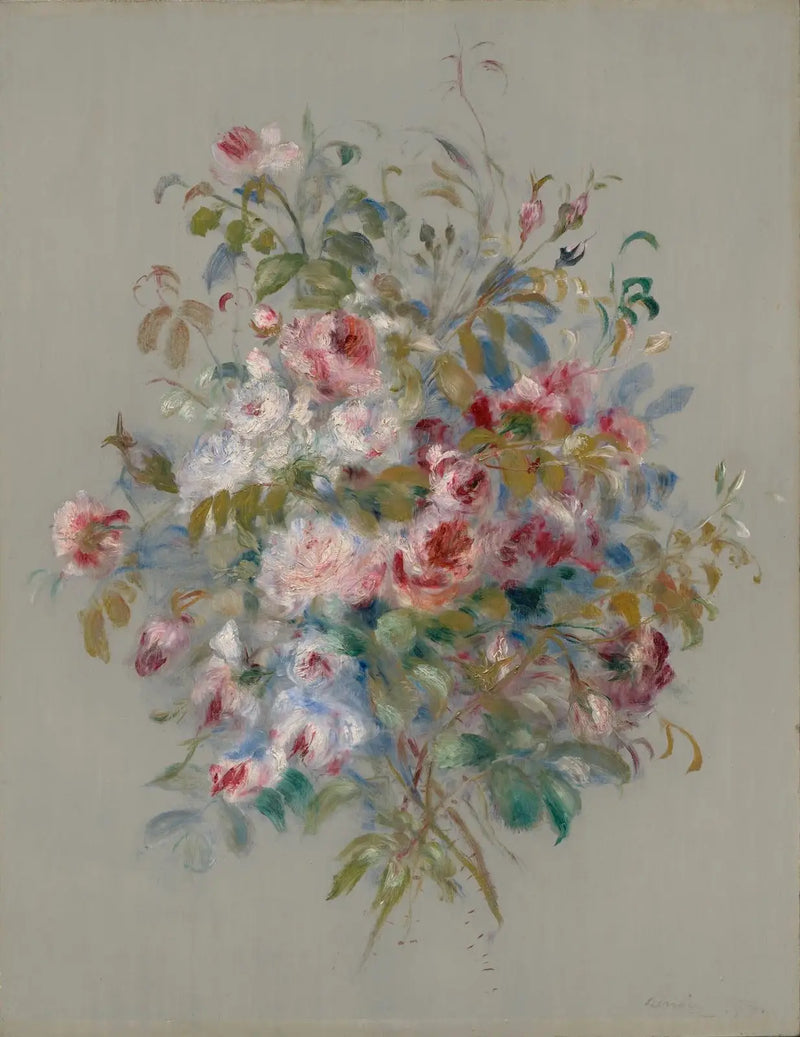 Buquê de rosas - Pierre-Auguste Renoir