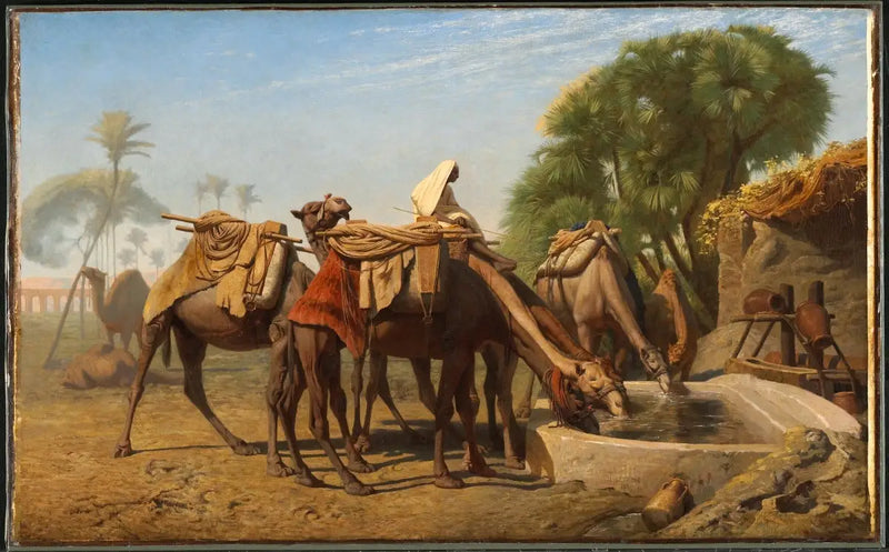 Camelos no bebedouro - Jean-Léon Gérôme