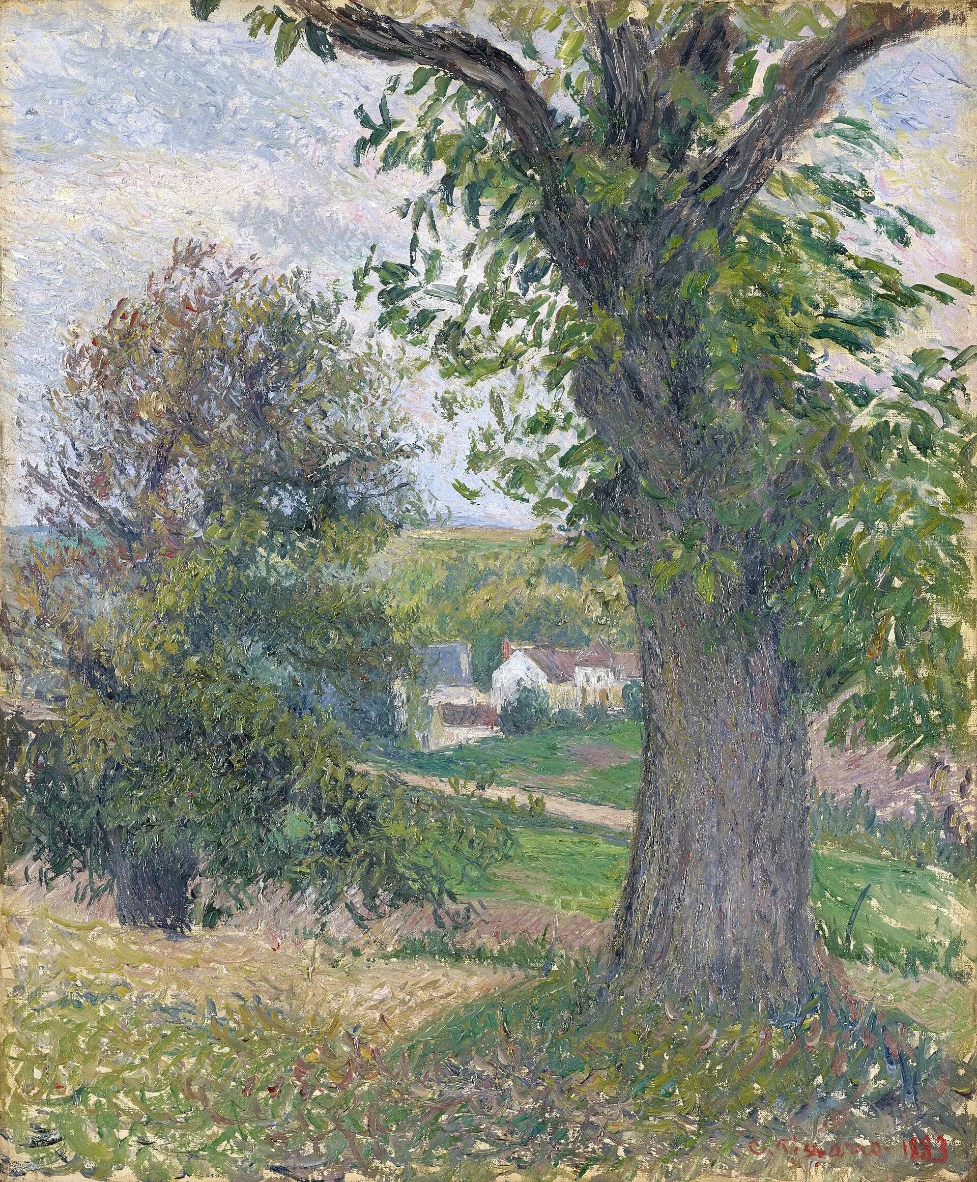 Reproduction du tableau « Châtaigniers à Osny - Camille Pissarro » par Alpha Reproduction en peinture à l’huile