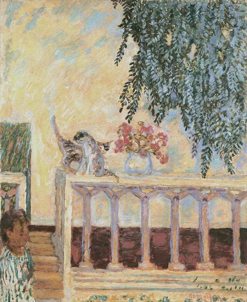 Gatos na balaustrada - Pierre Bonnard