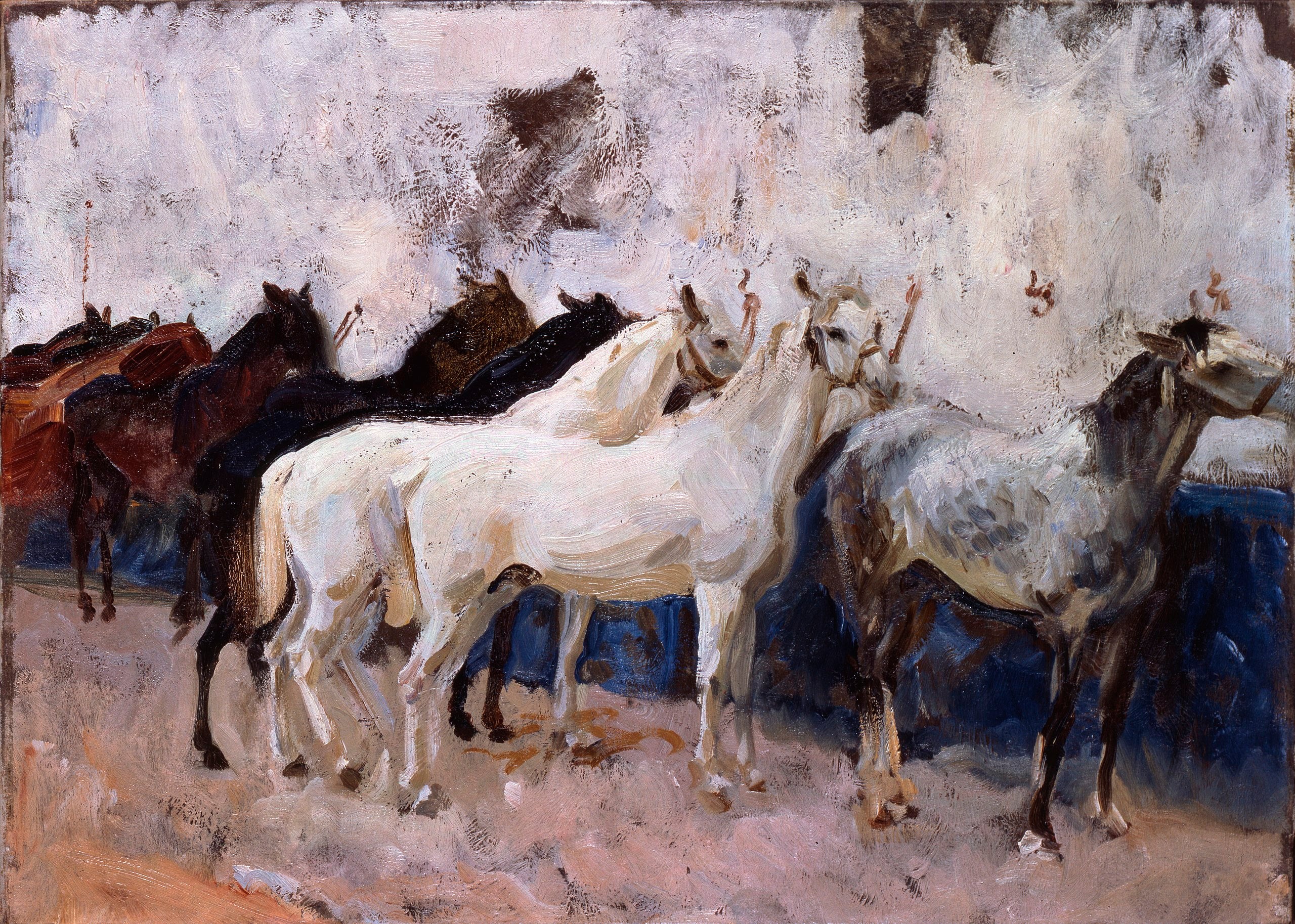 Reproduction du tableau « Chevaux à Palma - John Singer Sargent » par Alpha Reproduction en peinture à l’huile