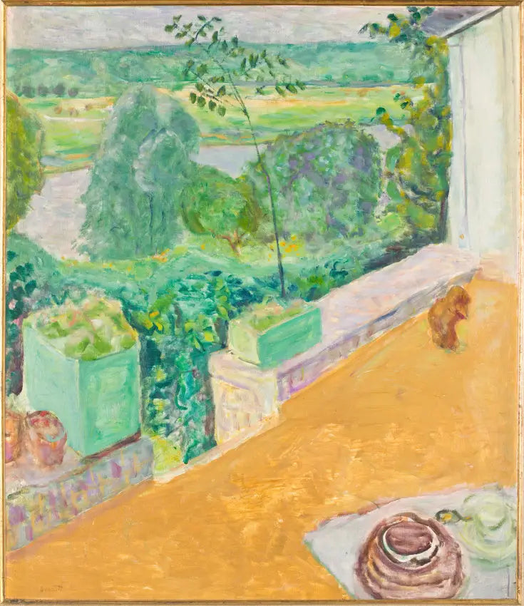 Cão na varanda - Pierre Bonnard