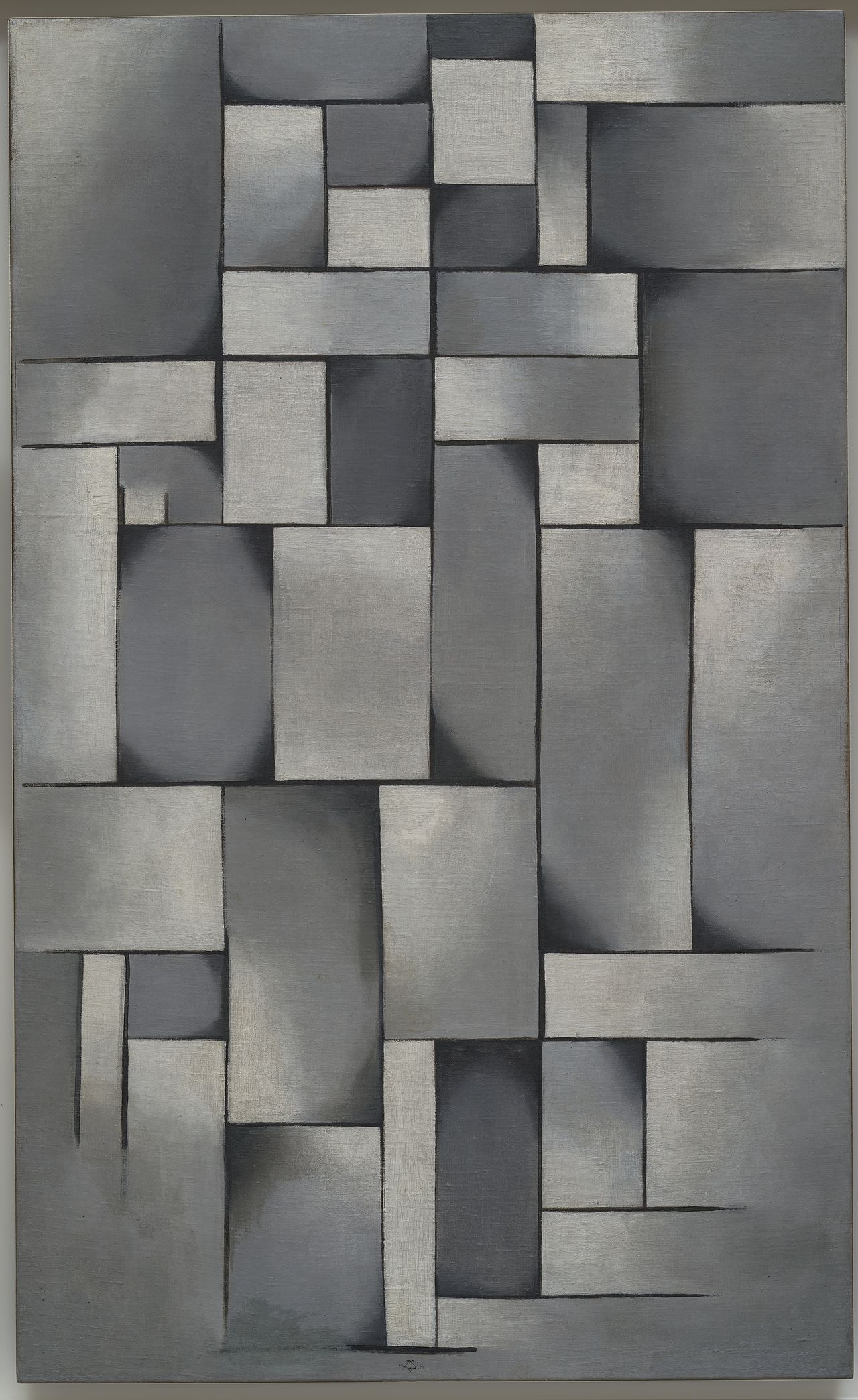 Composition en gris (temps de ragtime) - Theo van Doesburg