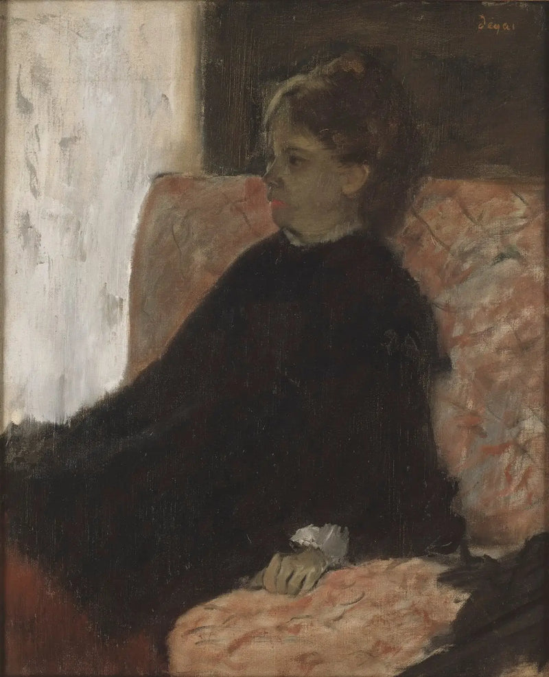 Dama de preto - Edgar Degas