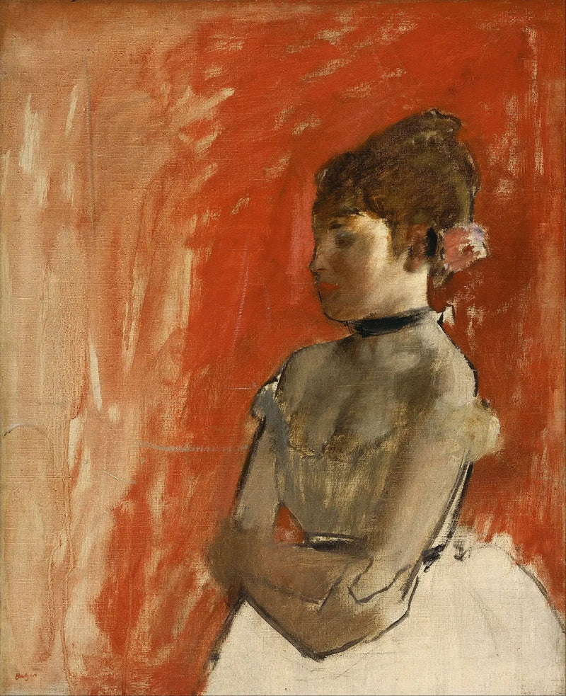 Bailarino de balé com os braços cruzados - Edgar Degas
