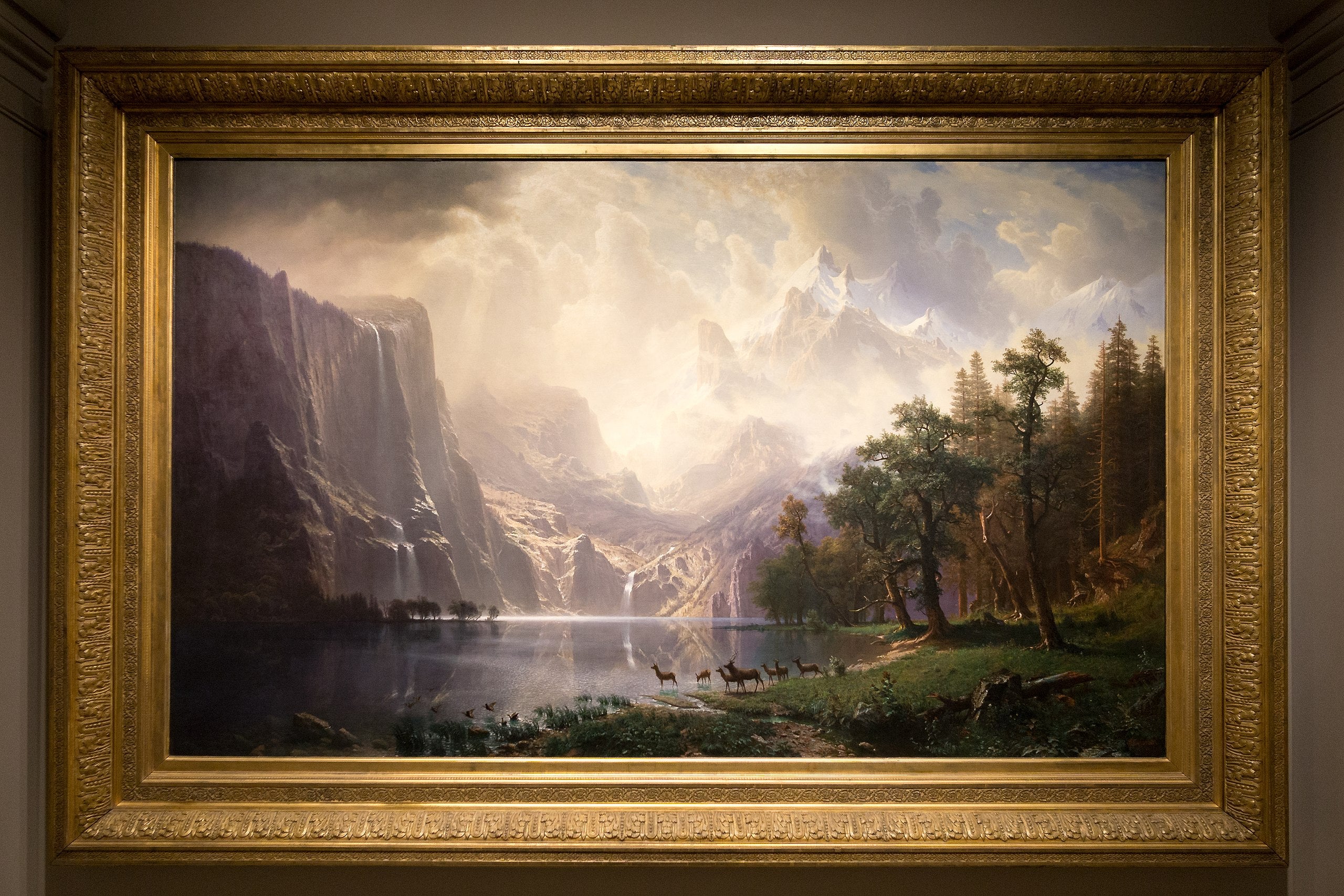 Dans la Sierra Nevada, en Californie - Albert Bierstadt