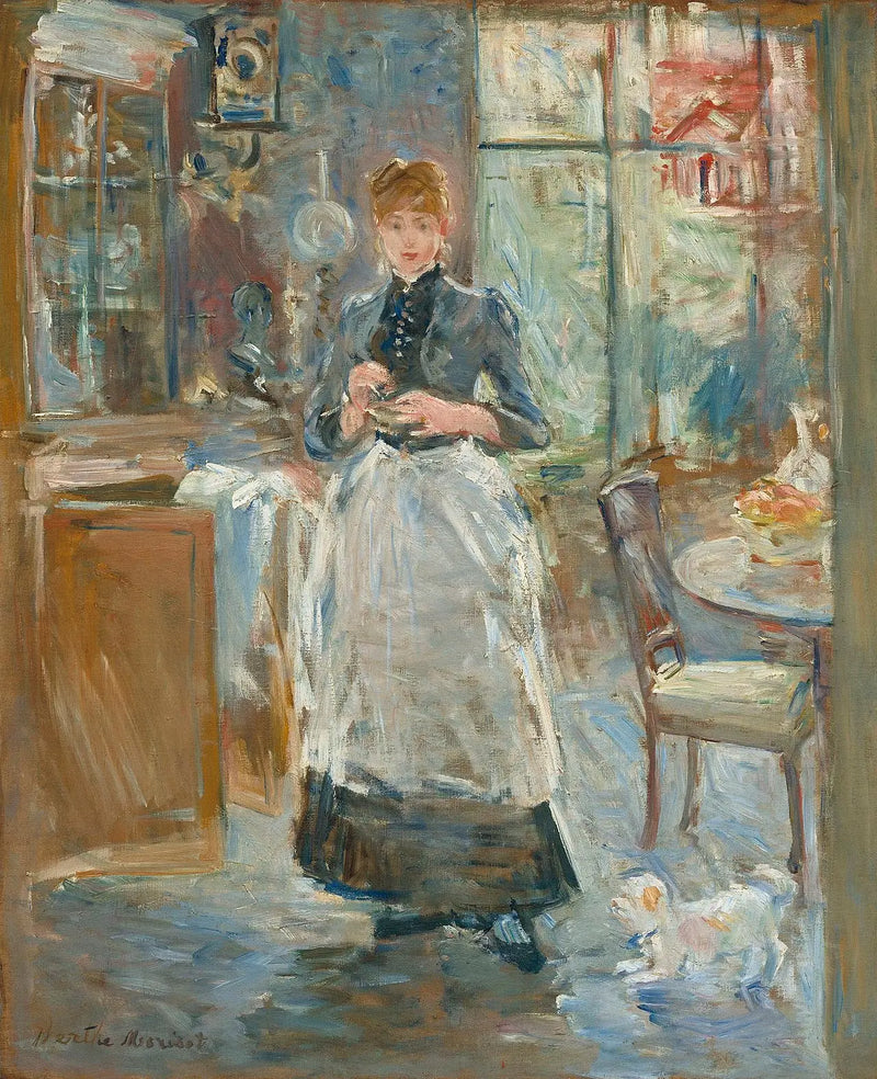 Na sala de jantar - Berthe Morisot
