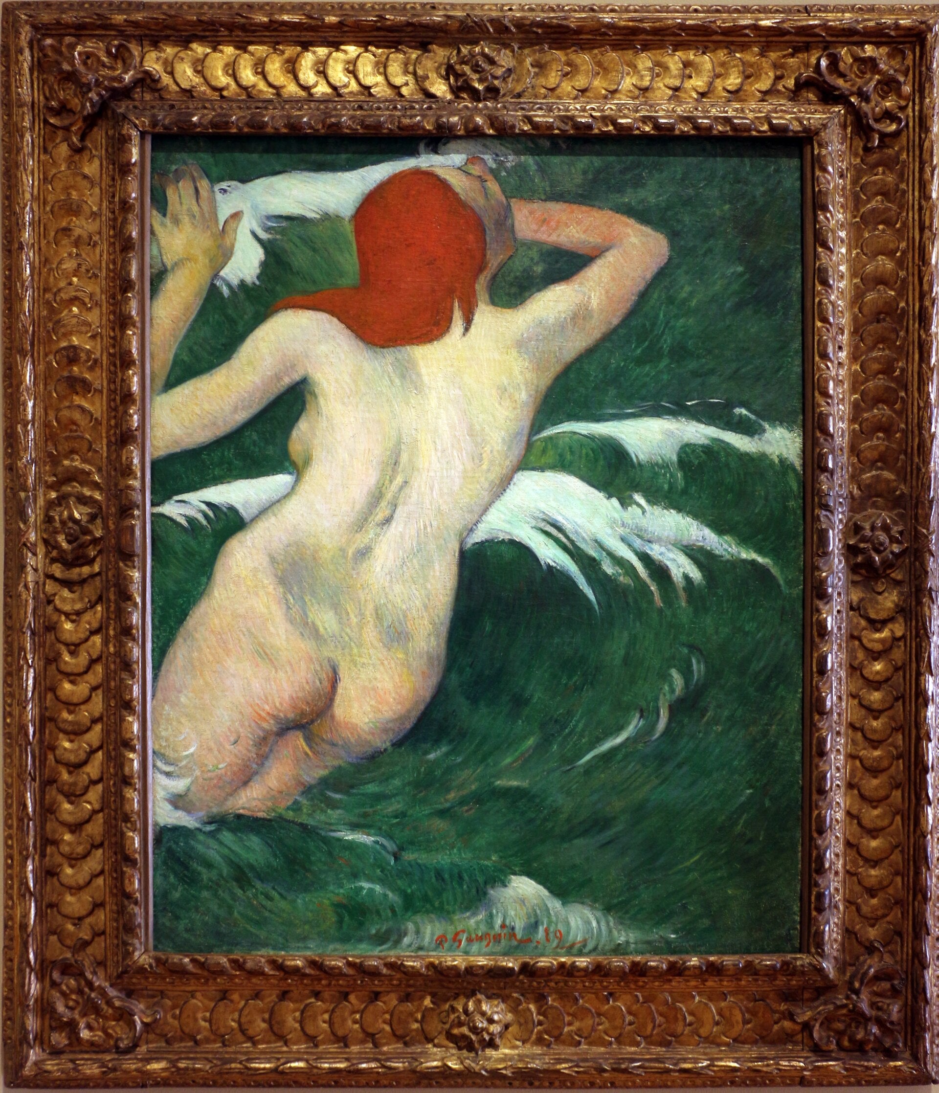 Nas ondas - Paul Gauguin