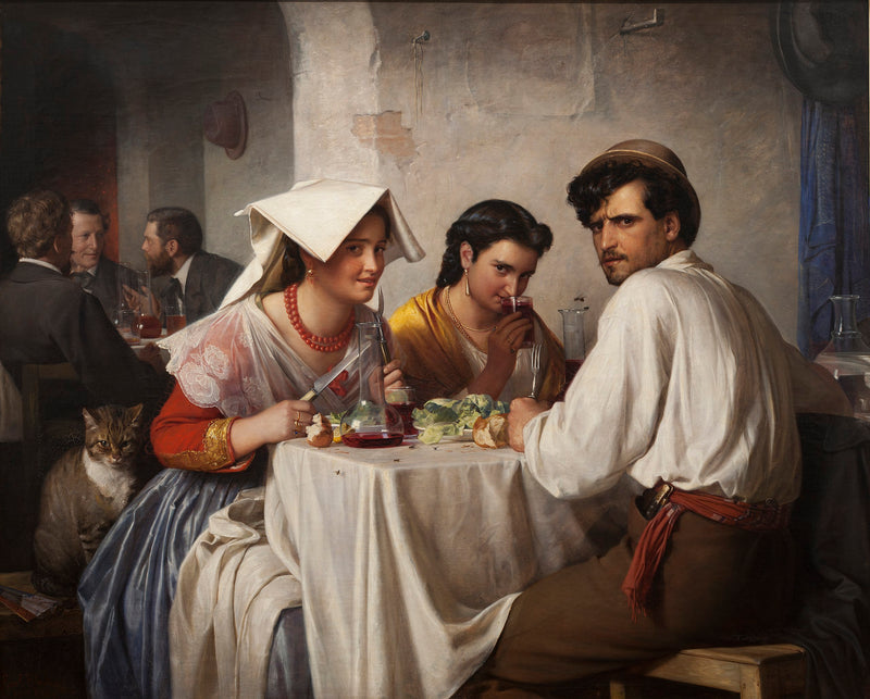 Em uma osteria romana - Carl Heinrich Bloch