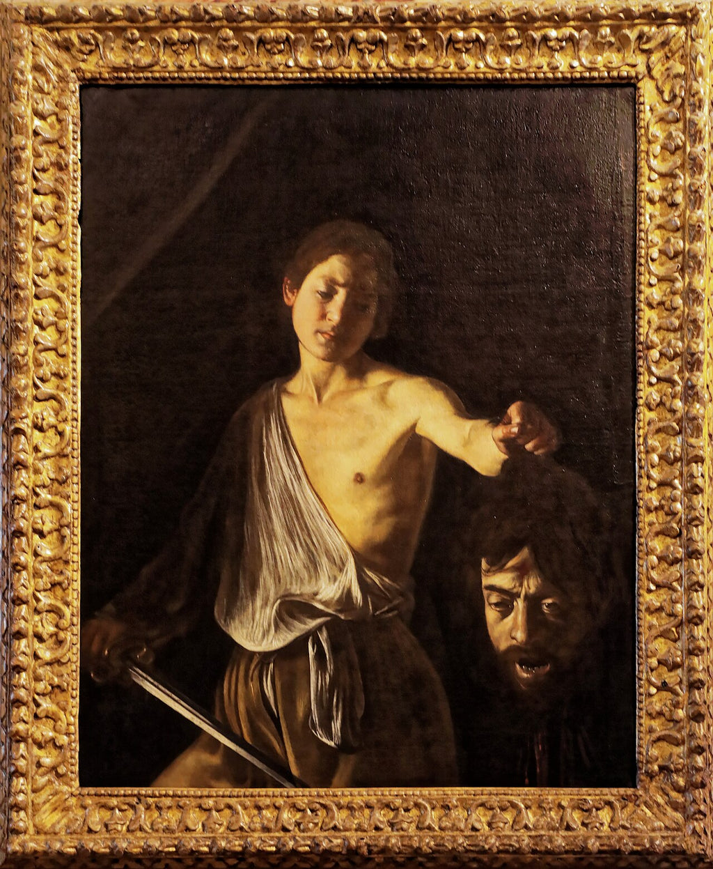 David com a cabeça de Golias - Caravaggio