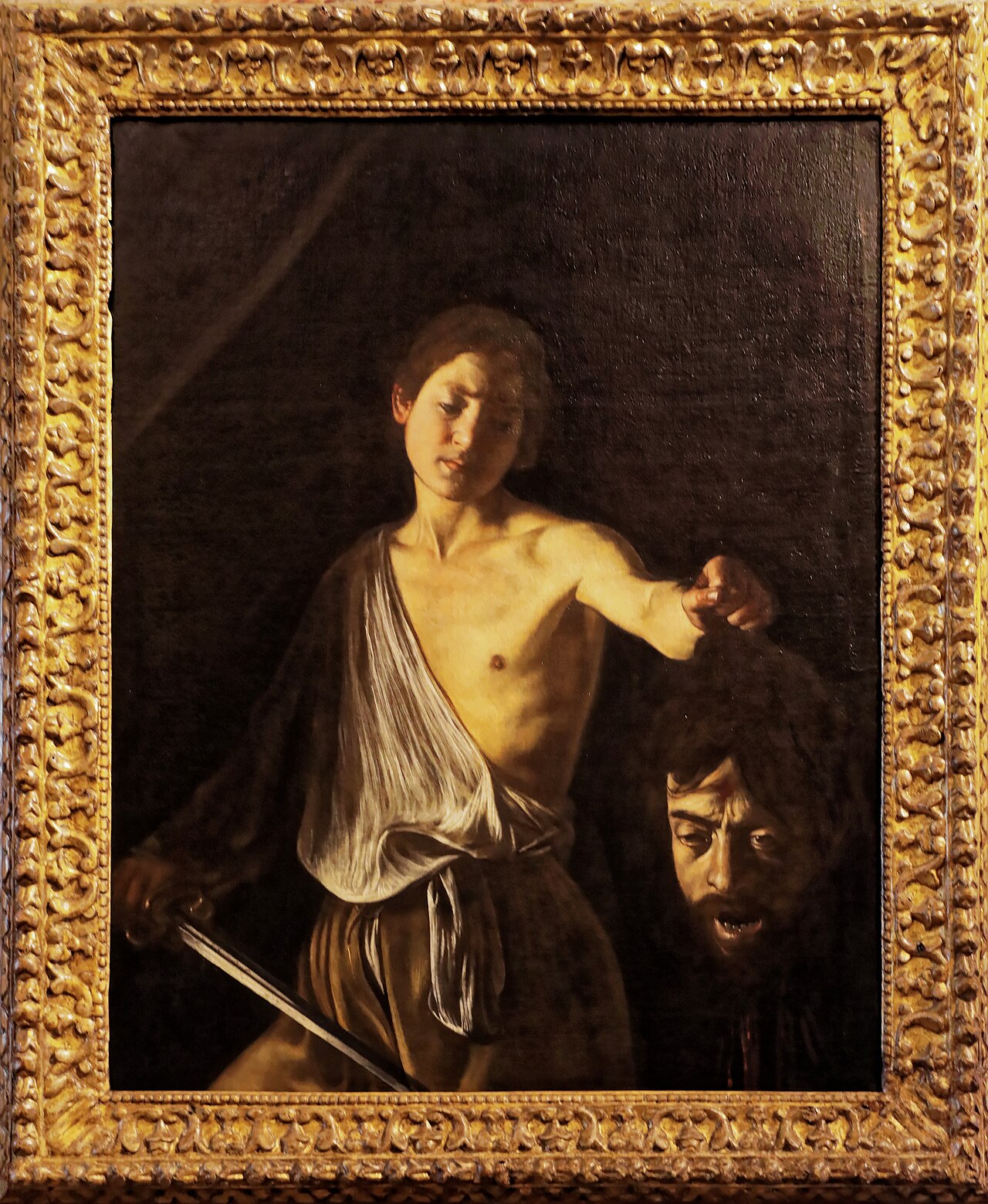 David com a cabeça de Golias - Caravaggio