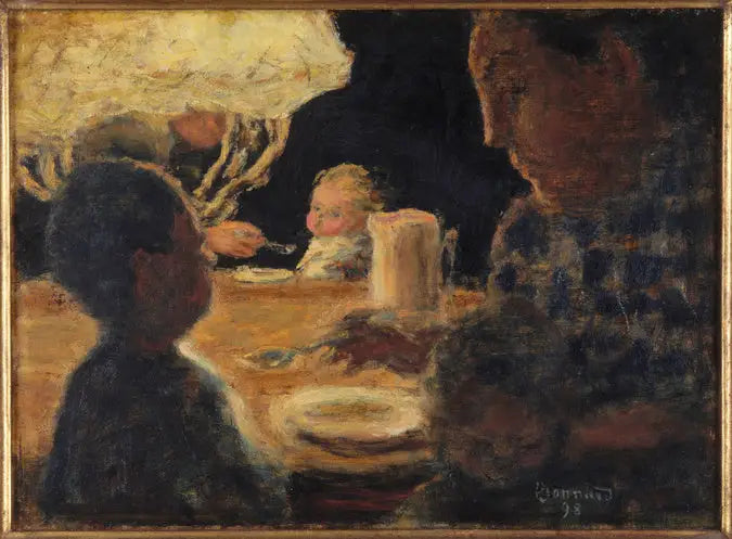 Almoço sob a Lâmpada - Pierre Bonnard