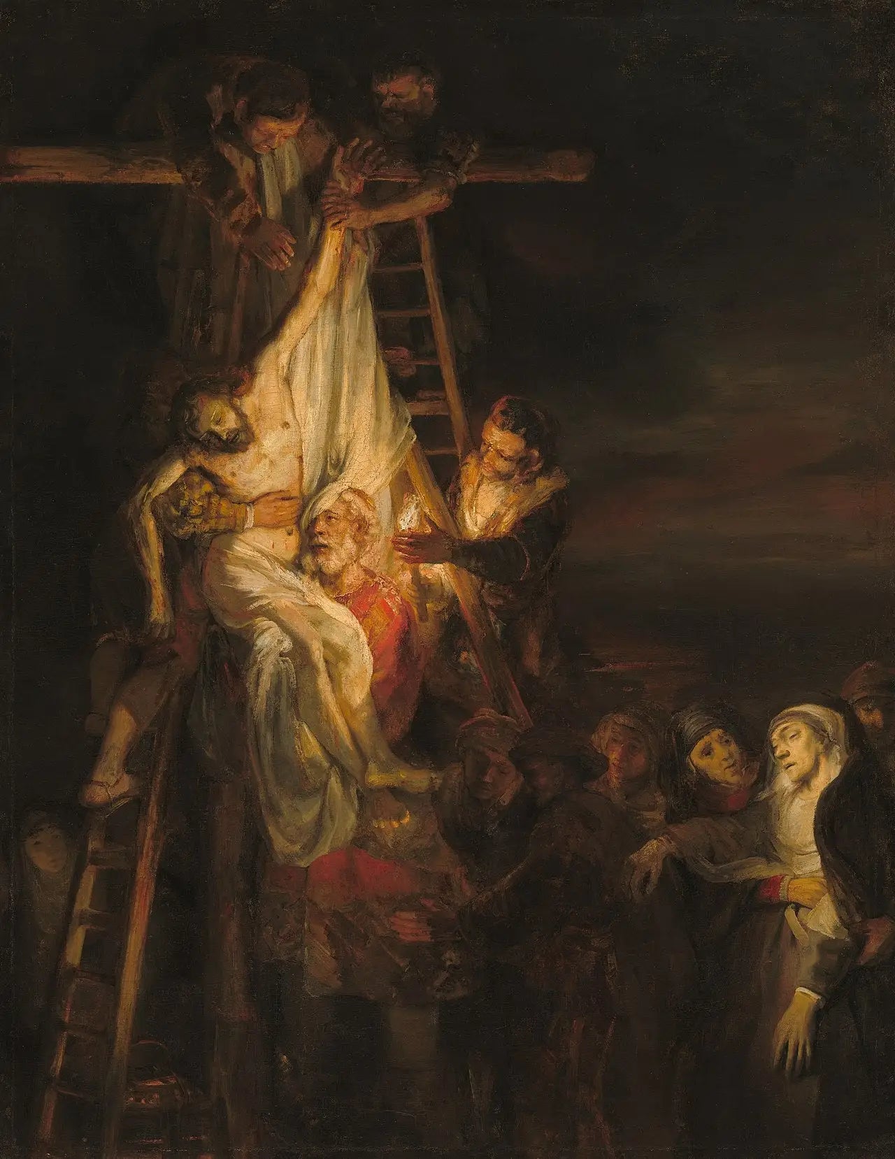 Reproduction du tableau « Descente de Croix - Rembrandt » par Alpha Reproduction en peinture à l’huile