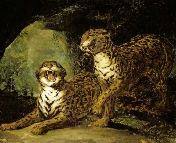 Dois leopardos - Théodore Géricault