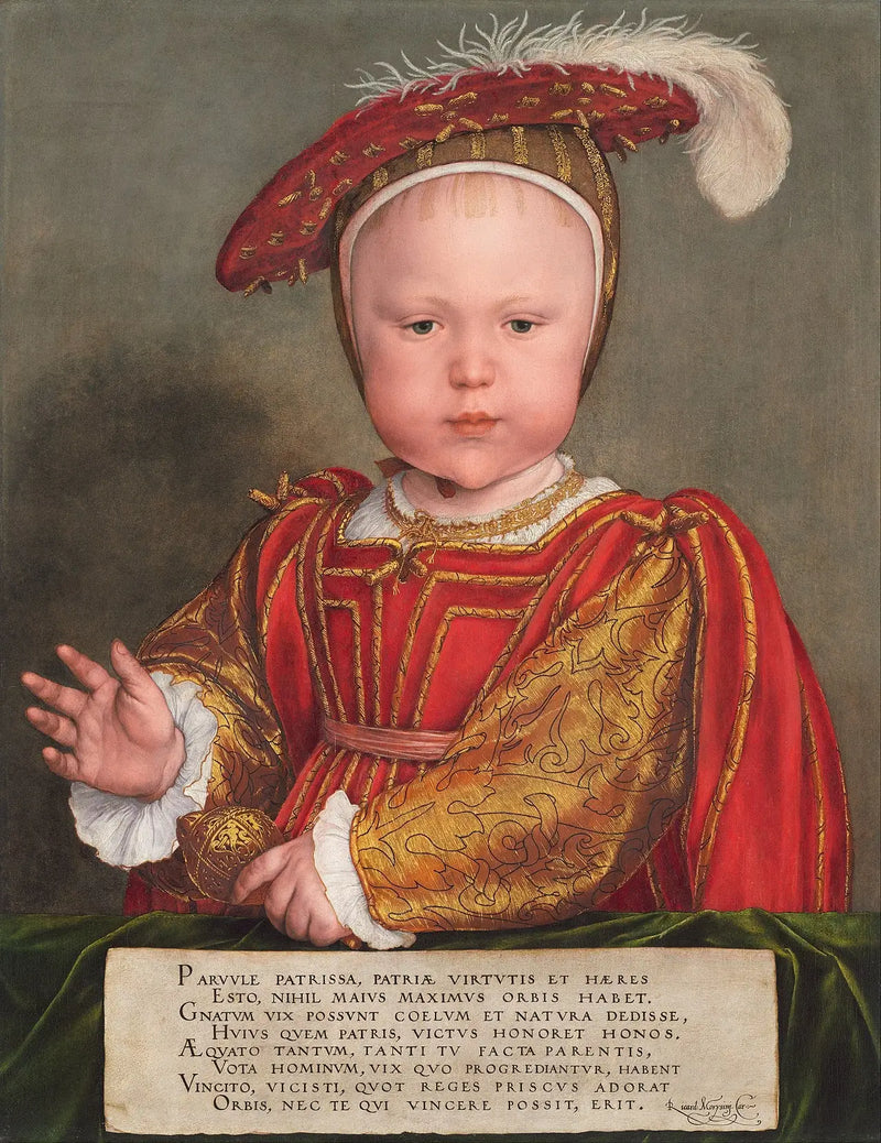 Eduardo VI criança - Hans Holbein, o Jovem