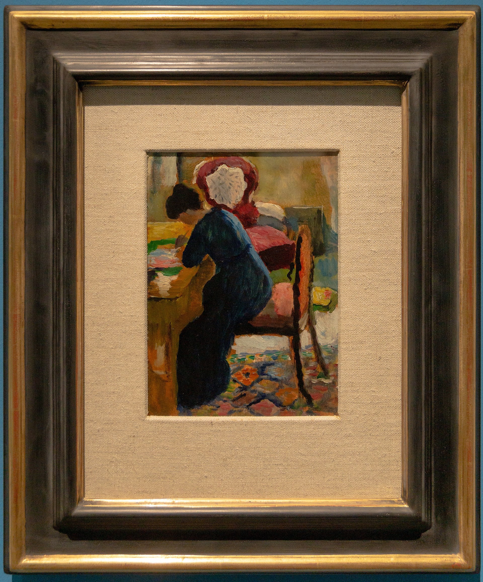 Reproduction du tableau « Élisabeth au bureau - August Macke » par Alpha Reproduction en peinture à l’huile