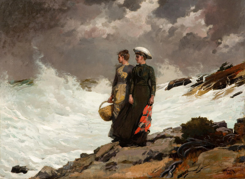 En regardant les briseurs - Winslow Homer
