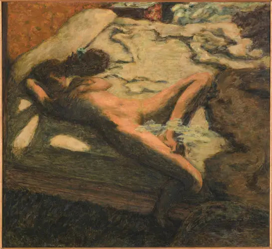 Mulher adormecida em uma cama - Pierre Bonnard