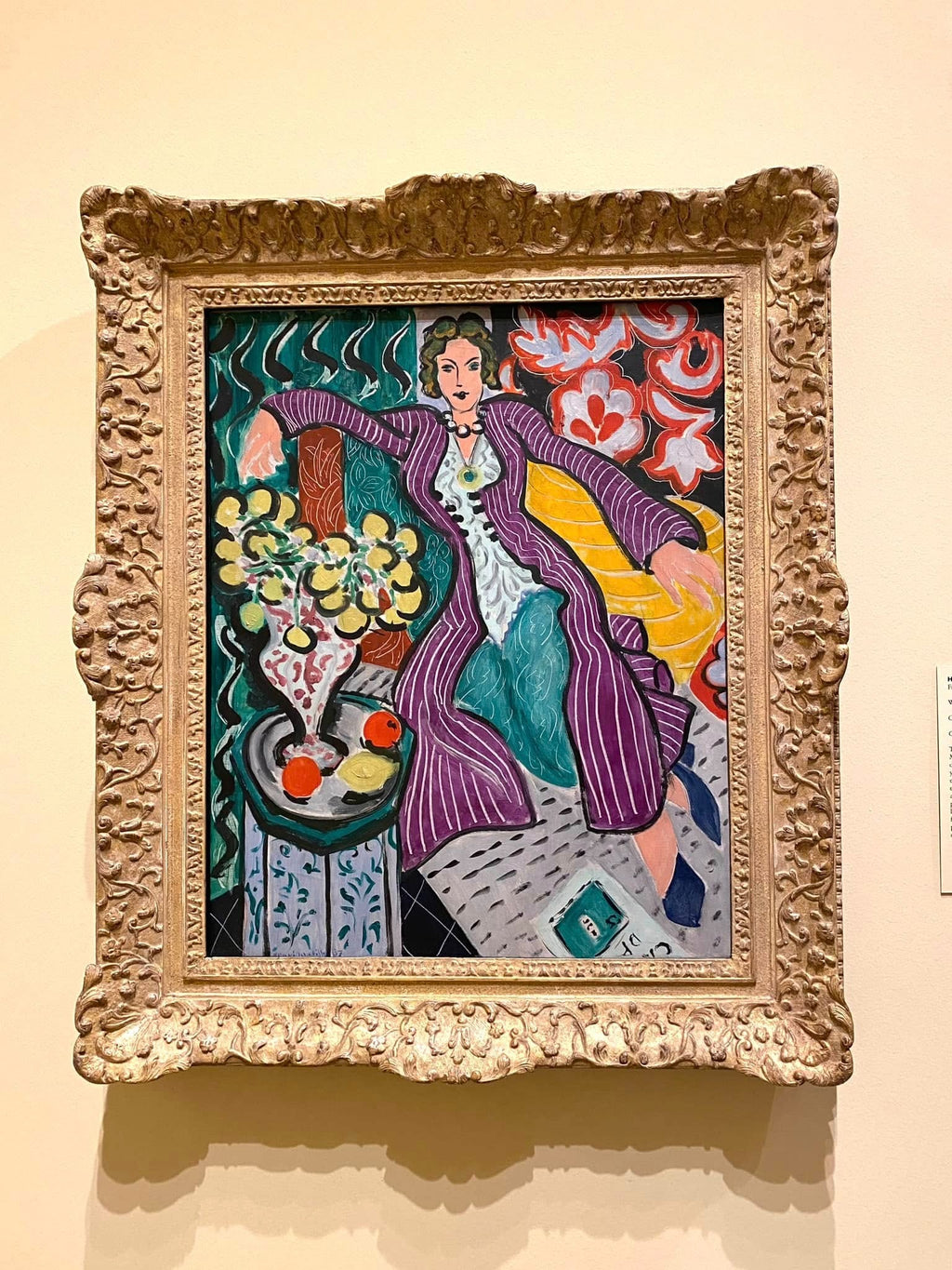 Mulher com casaco roxo - Henri Matisse