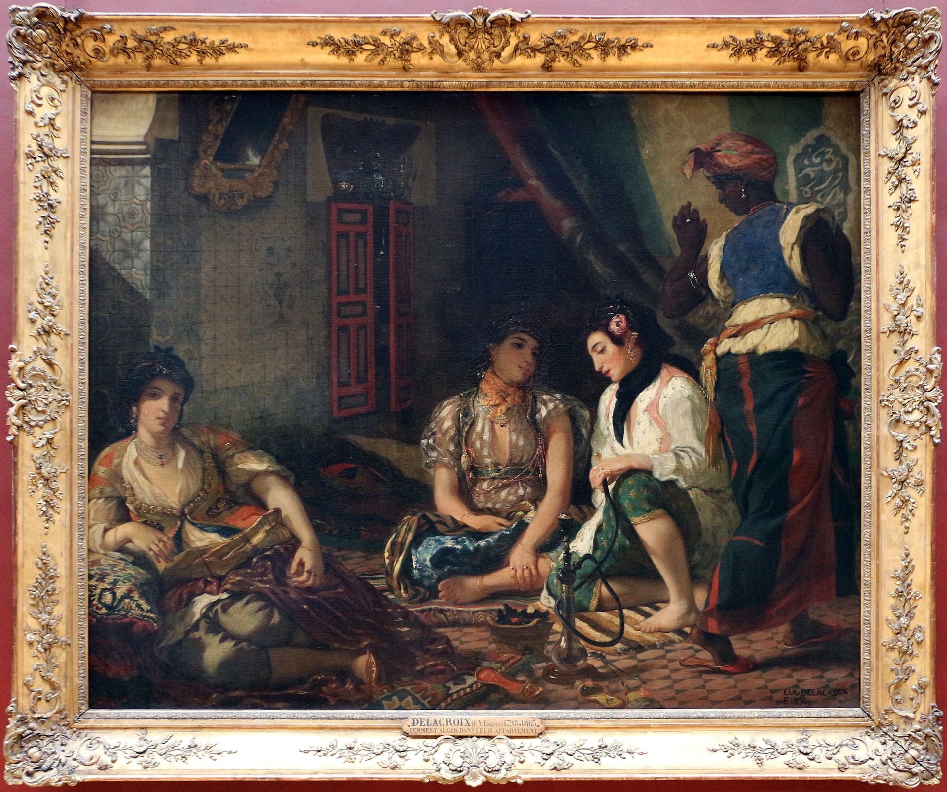 Mulheres de Argel em seu apartamento - Eugène Delacroix
