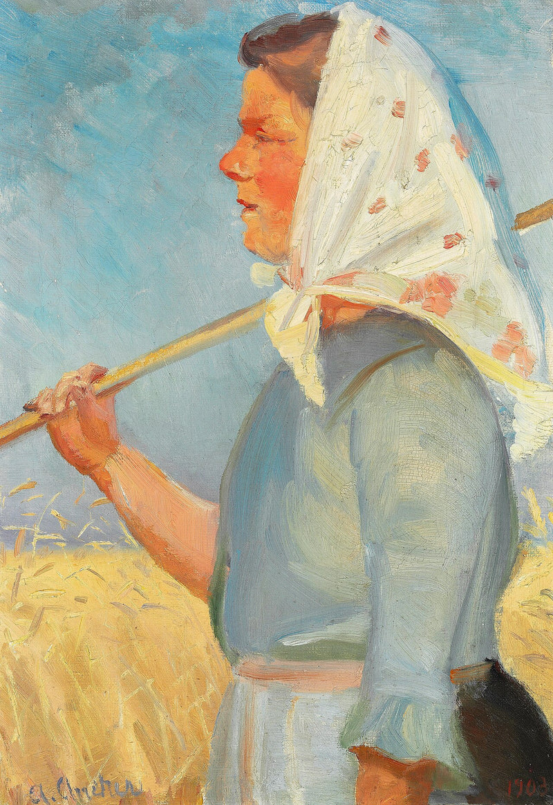 Filha da colheita. - Anna Ancher