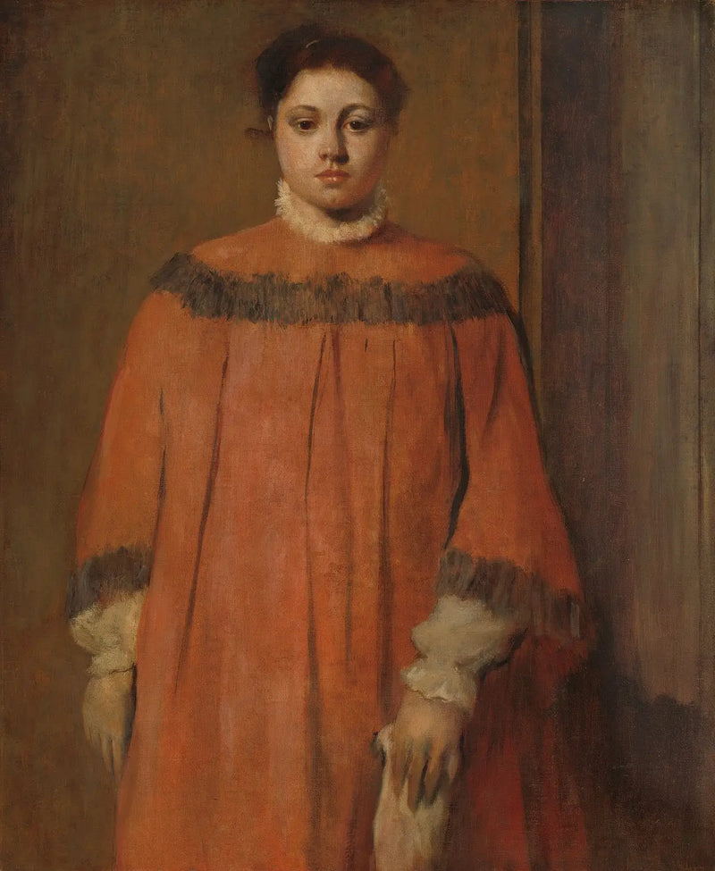 Menina de vermelho - Edgar Degas