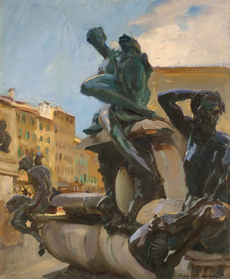 Fonte de Netuno - John Singer Sargent
