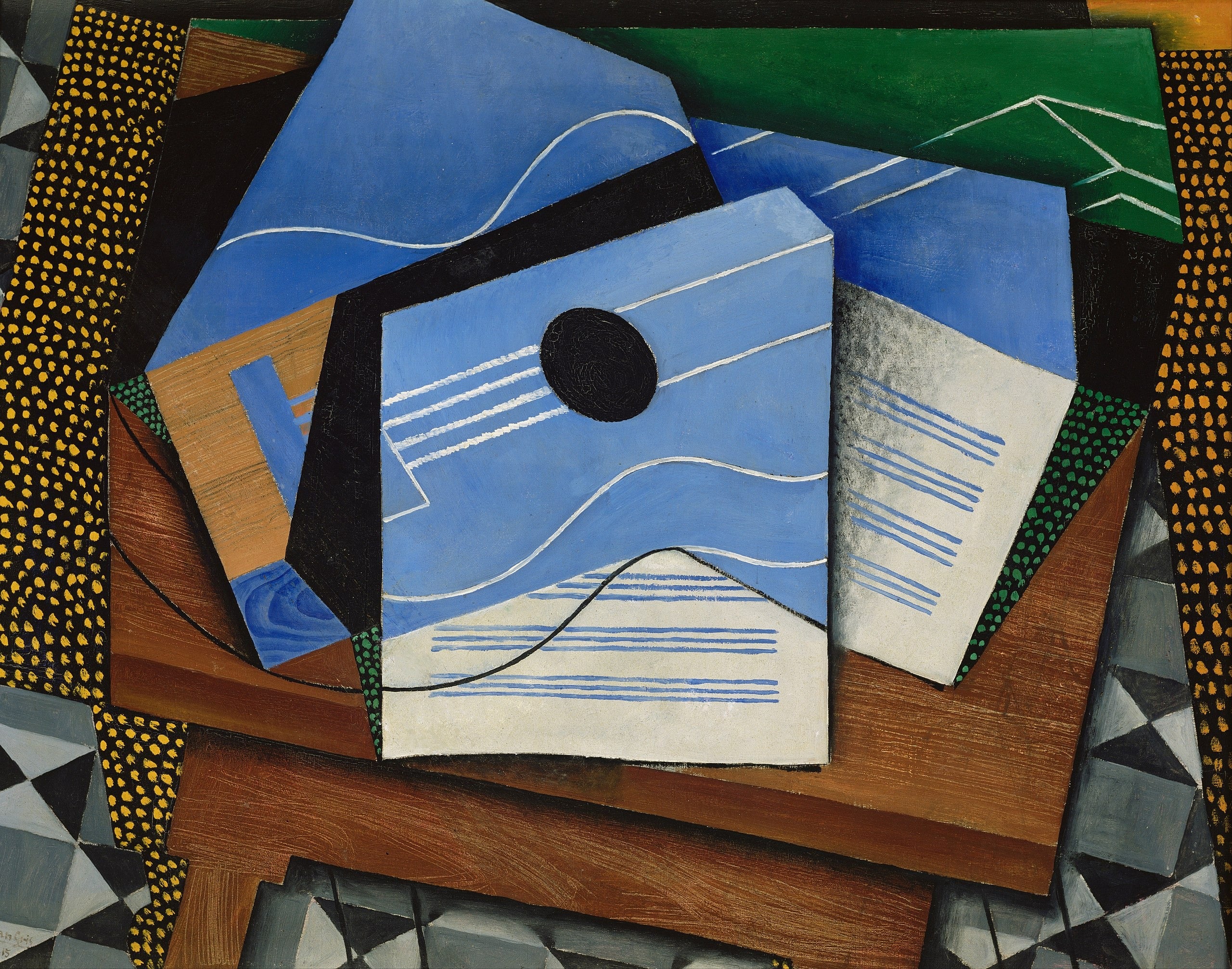 Guitare sur une table - Juan Gris