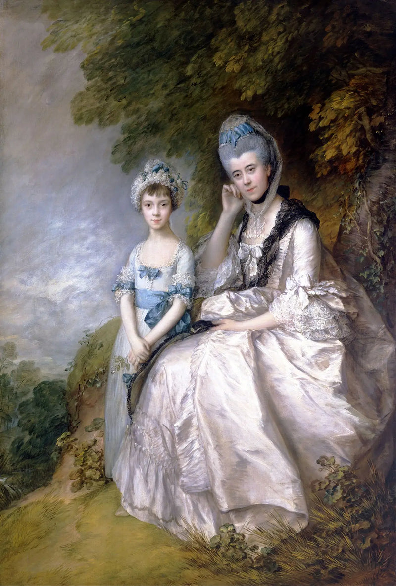 Hester, condessa de Sussex, e sua filha, Lady Barbara Yelverton - Thomas Gainsborough