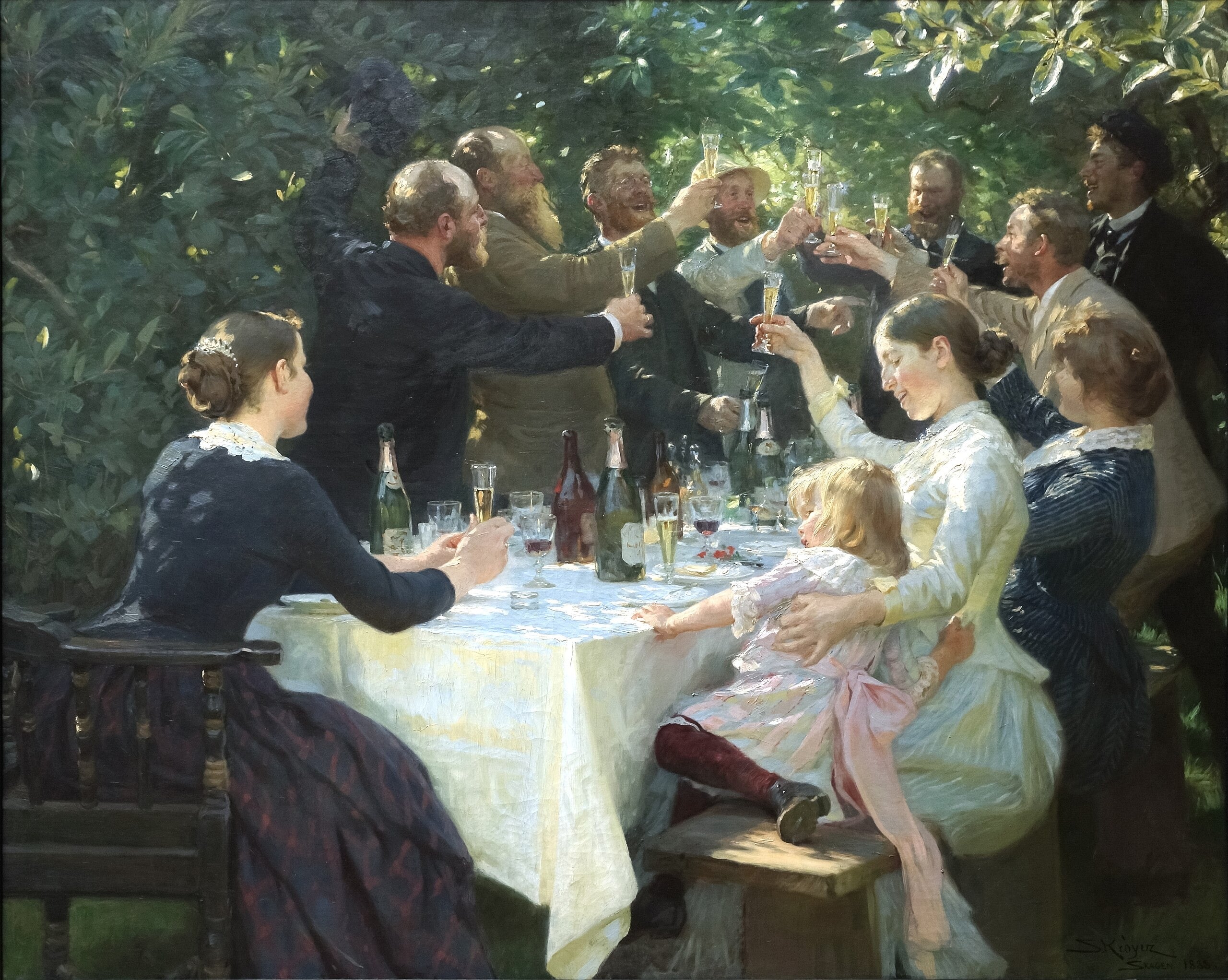 Hip, hip, hooray! - Peder Severin Krøyer