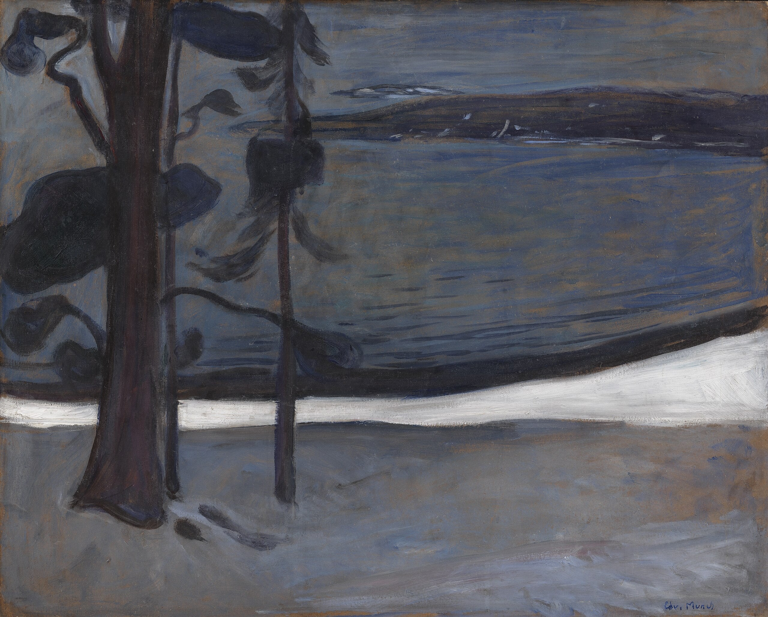 Inverno em Nordstrand - Edvard Munch