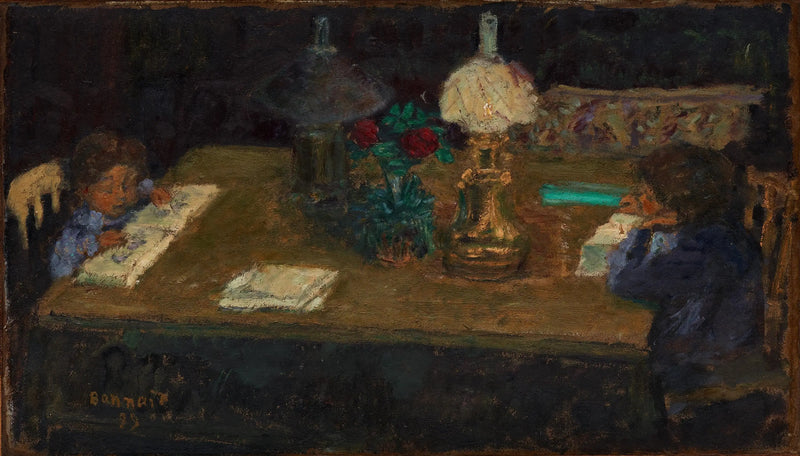 Interior: As crianças Terraço - Pierre Bonnard