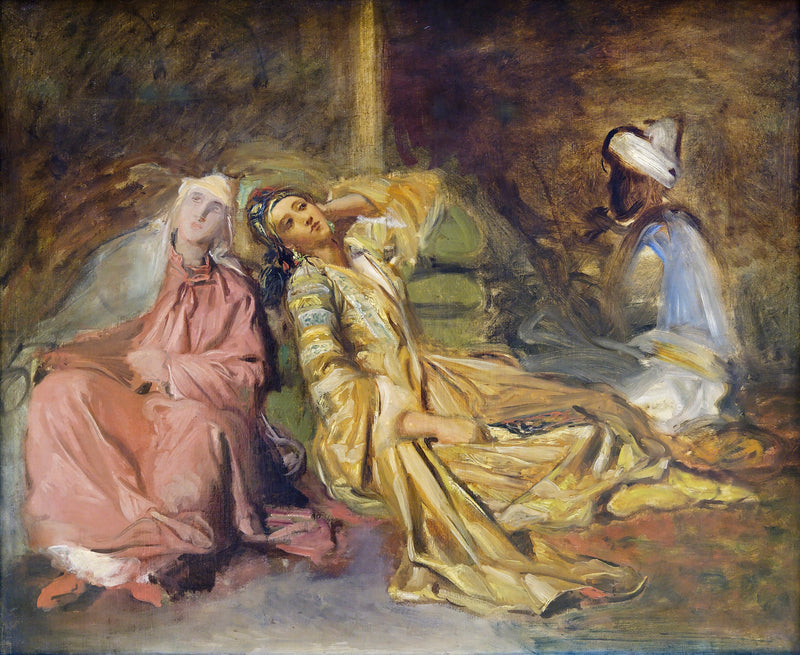 Interior de harém - Théodore Chassériau