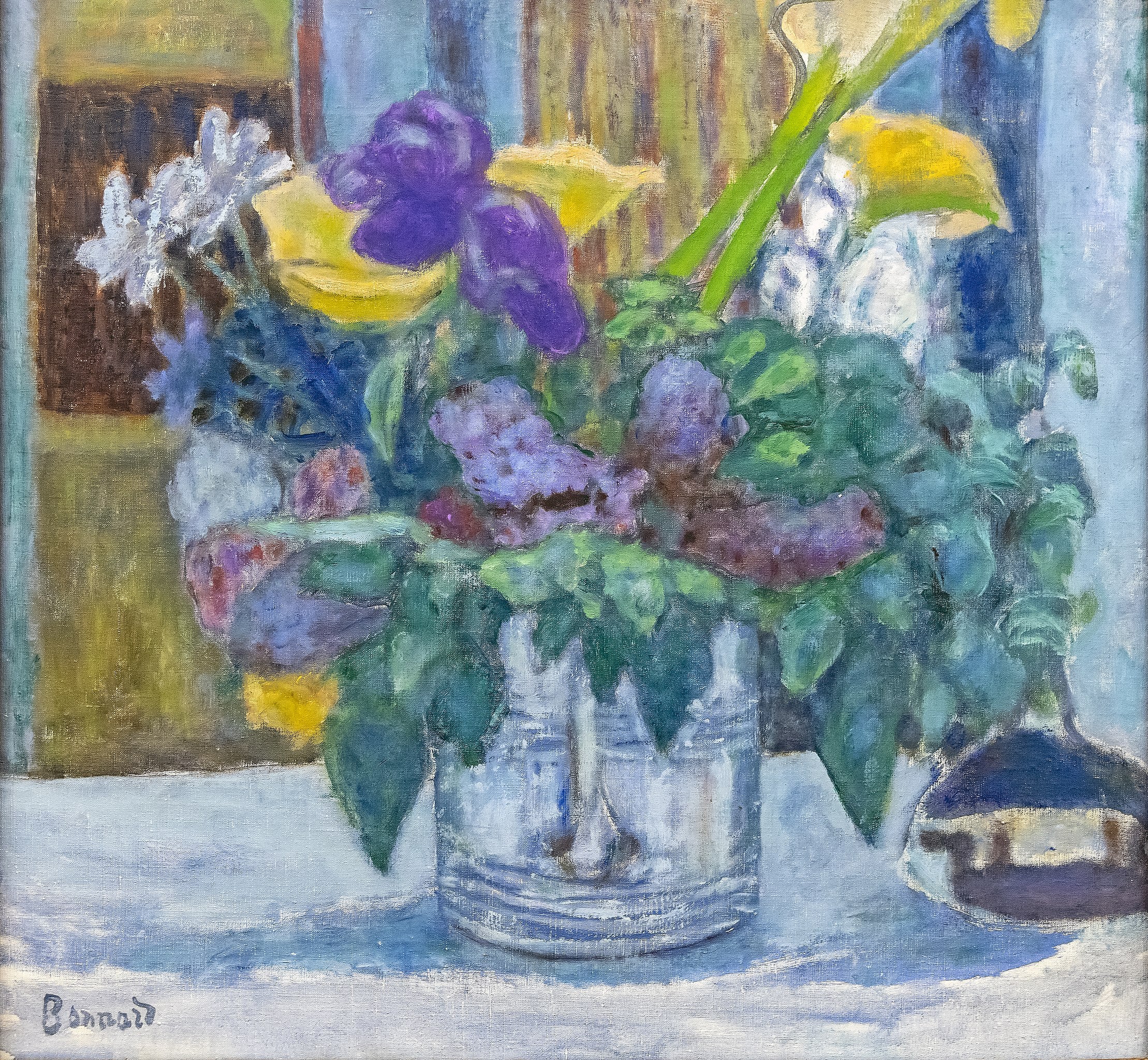 Reproduction du tableau « Iris et Lilas - Pierre Bonnard » par Alpha Reproduction en peinture à l’huile