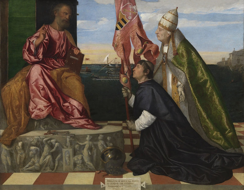 Jacopo Pesaro apresentando o Papa Alexandre VI a São Pedro - Titian