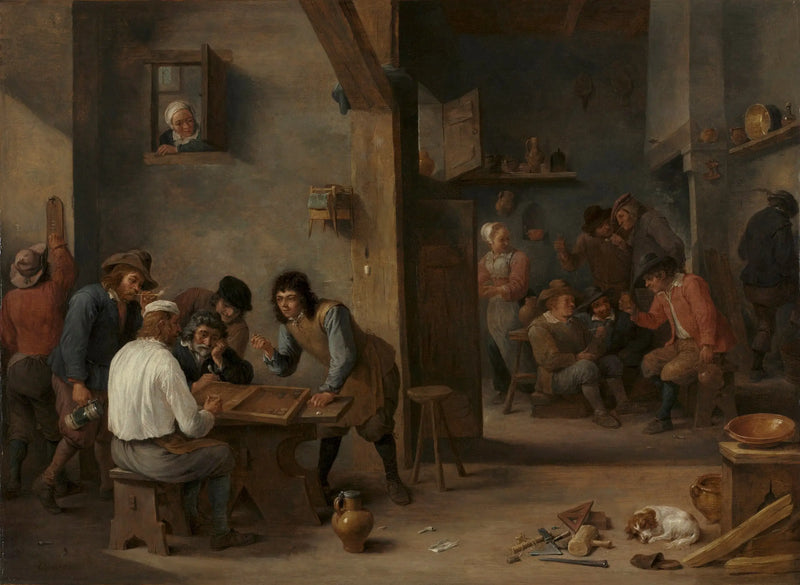 Jogo de gamão - David Teniers Júnior