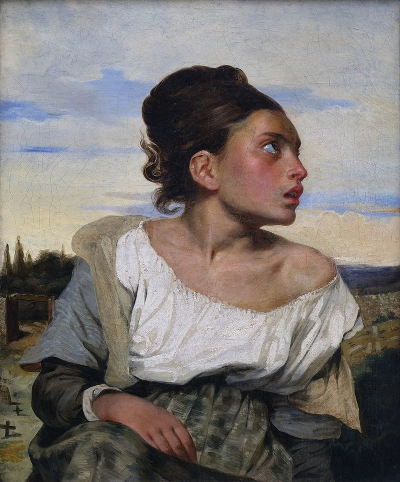 Jovem Órfã no Cemitério - Eugène Delacroix