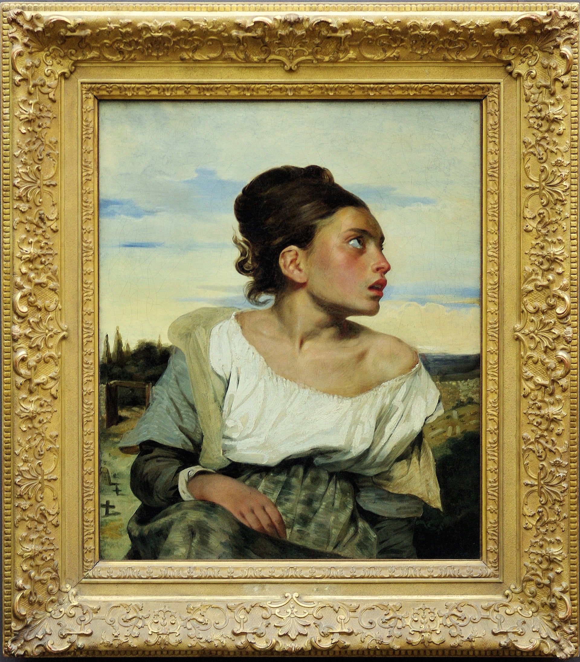 Jovem Órfã no Cemitério - Eugène Delacroix